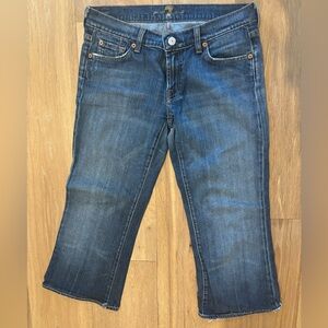 Hemmed, 7 for all Mankind capri jeans, 29X21, Low Rise